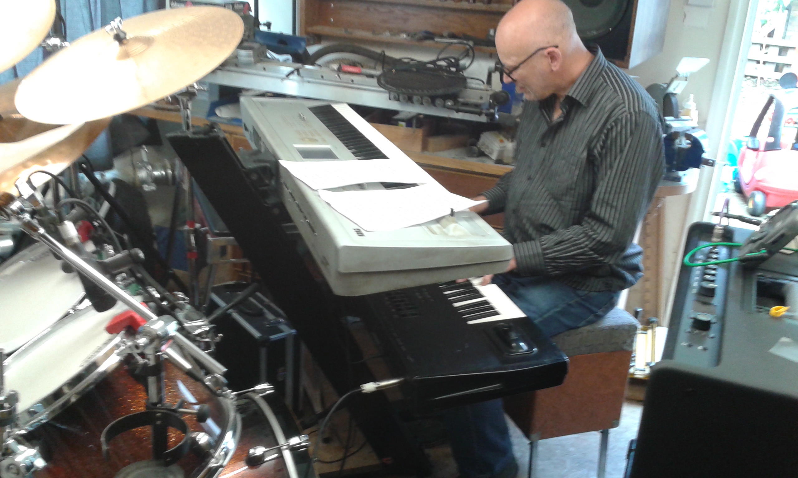 David Jacklin on keyboard